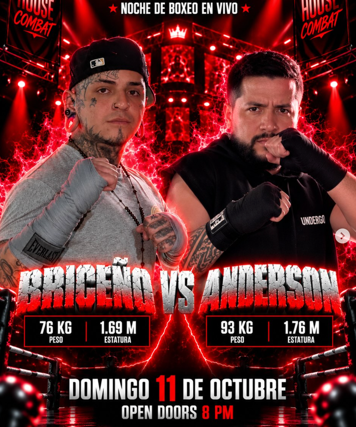 STR3AM HOUSE COMBAT  +10 peleas de boxeo en vivo.