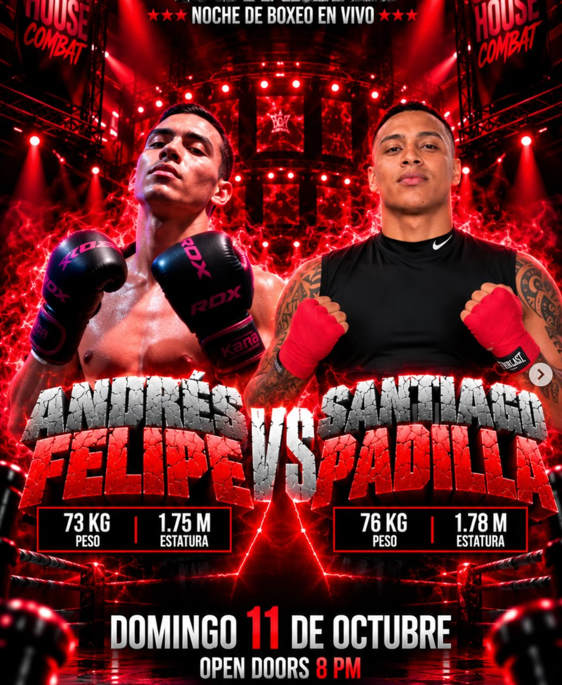 STR3AM HOUSE COMBAT  +10 peleas de boxeo en vivo.